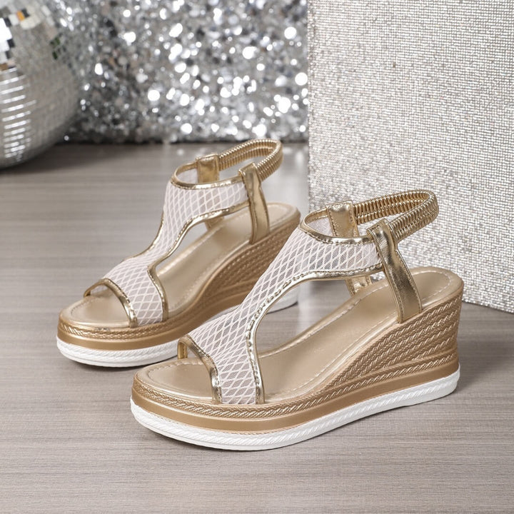 Andrea™ – Orthopädische Slip-On Sandalen für Damen mit Keilabsatz