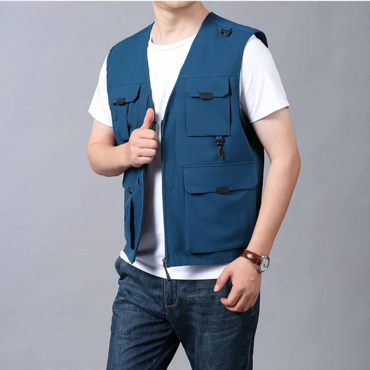 Elias™ - Stilvolle Cargo Weste