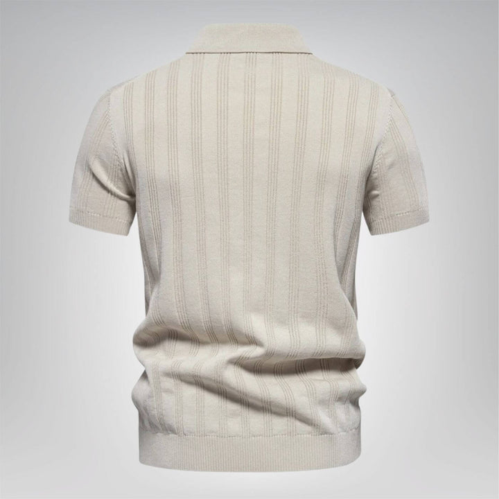 Gerhard™ - Bequemes geripptes Poloshirt (1+1 GRATIS)