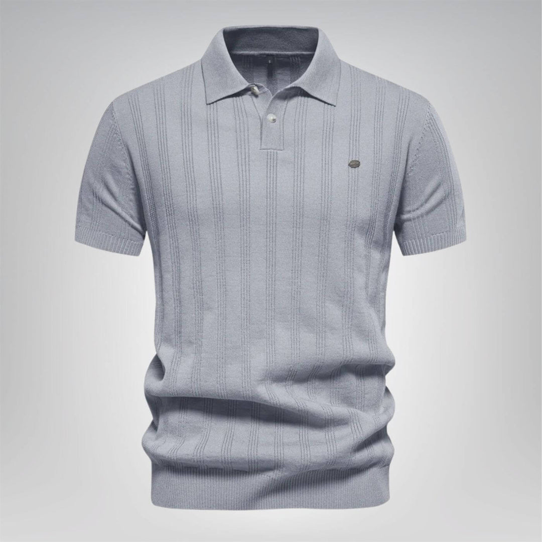 Gerhard™ - Bequemes geripptes Poloshirt (1+1 GRATIS)