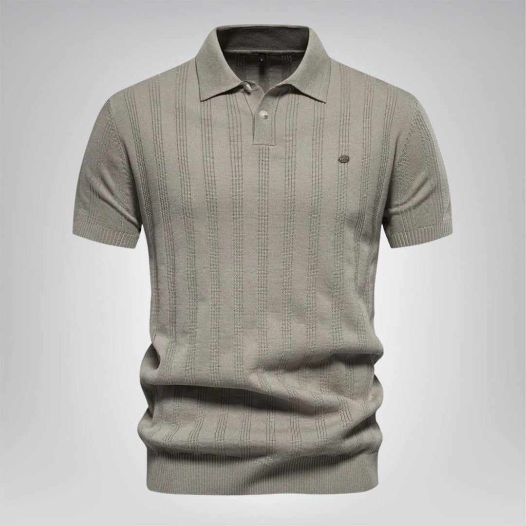 Gerhard™ - Bequemes geripptes Poloshirt (1+1 GRATIS)