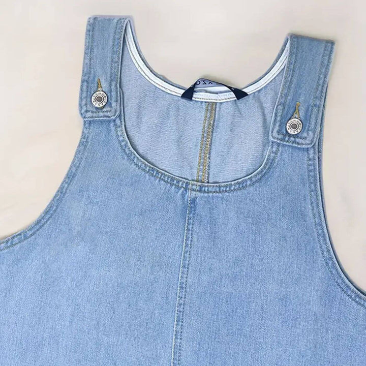Lara™ – Bequemes Ärmelloses Jeanskleid