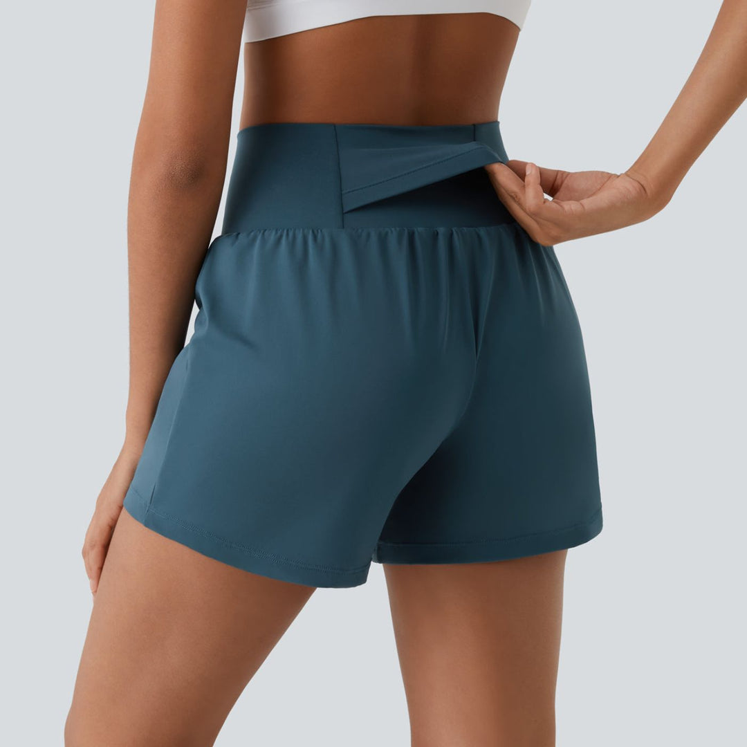 Marette™ - Atmungsaktive und Bequeme 2-in-1 High Waist Yoga Shorts