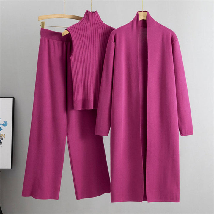 Maria™ – Minimalistisches Dreiteiliges Strickset