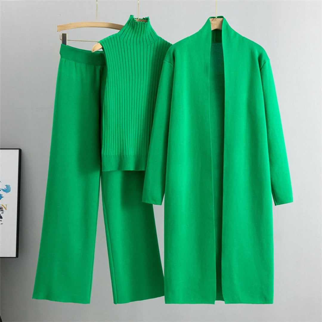 Maria™ – Minimalistisches Dreiteiliges Strickset