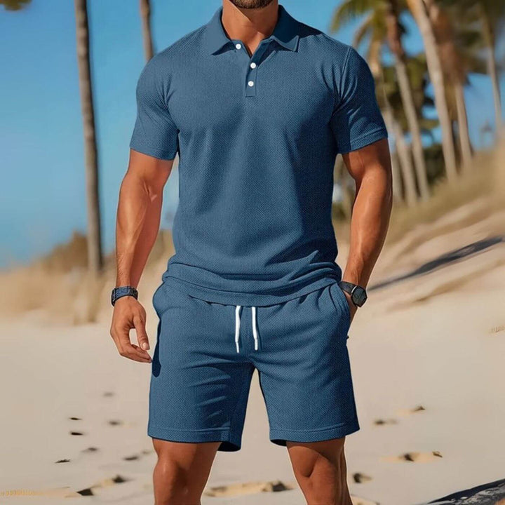Mathias™ – Luftiges Polo Und Shorts Set