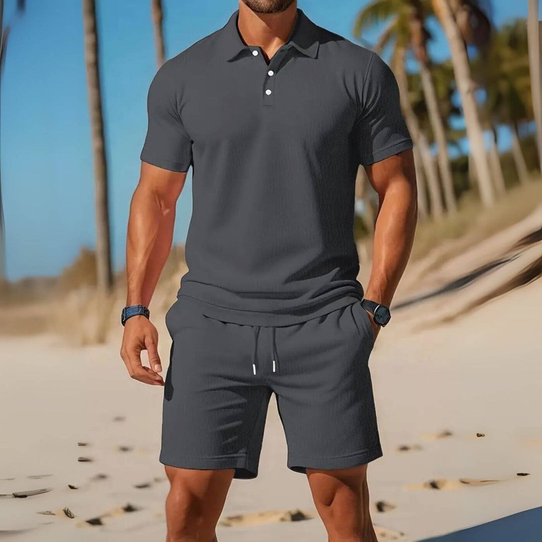 Mathias™ – Luftiges Polo Und Shorts Set