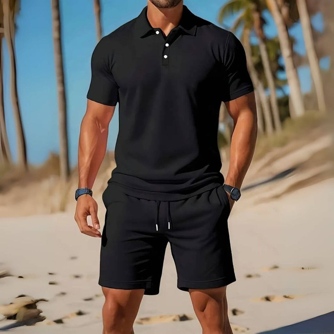 Mathias™ – Luftiges Polo Und Shorts Set
