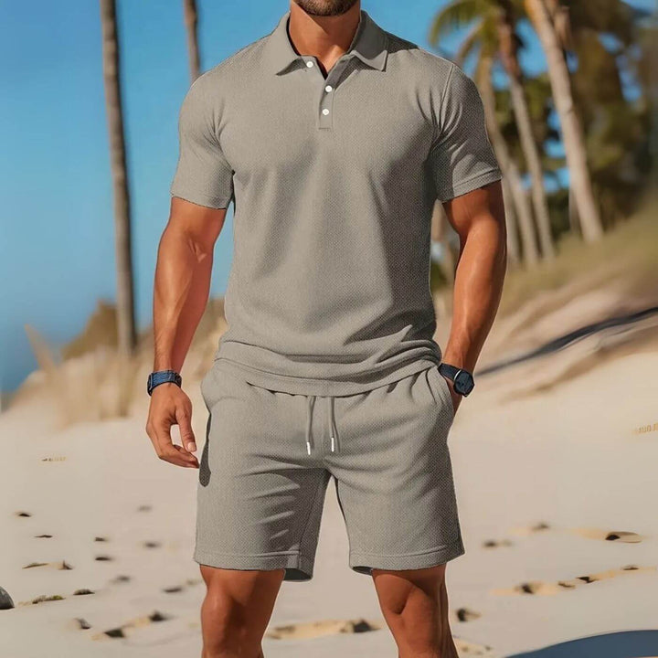 Mathias™ – Luftiges Polo Und Shorts Set