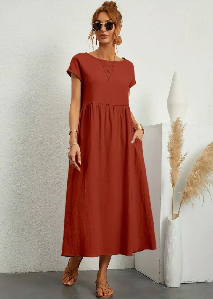 Melanie™ – Elegantes Sommerkleid mit Taschen