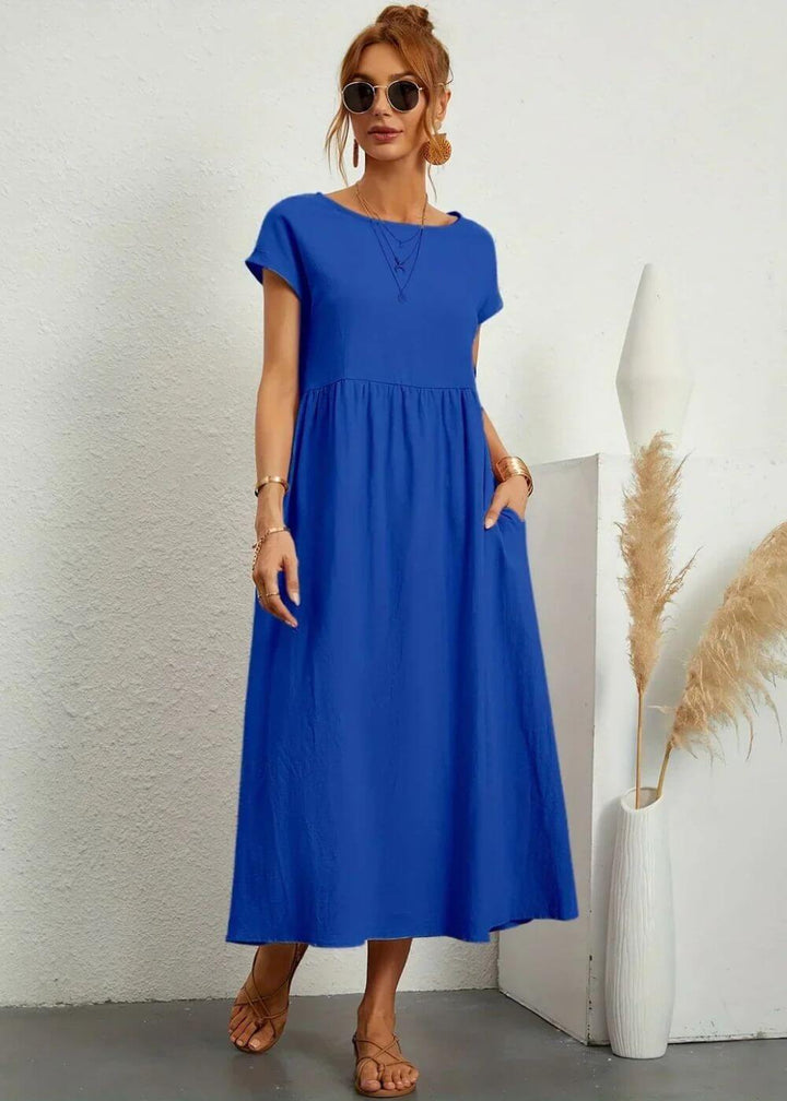 Melanie™ – Elegantes Sommerkleid mit Taschen