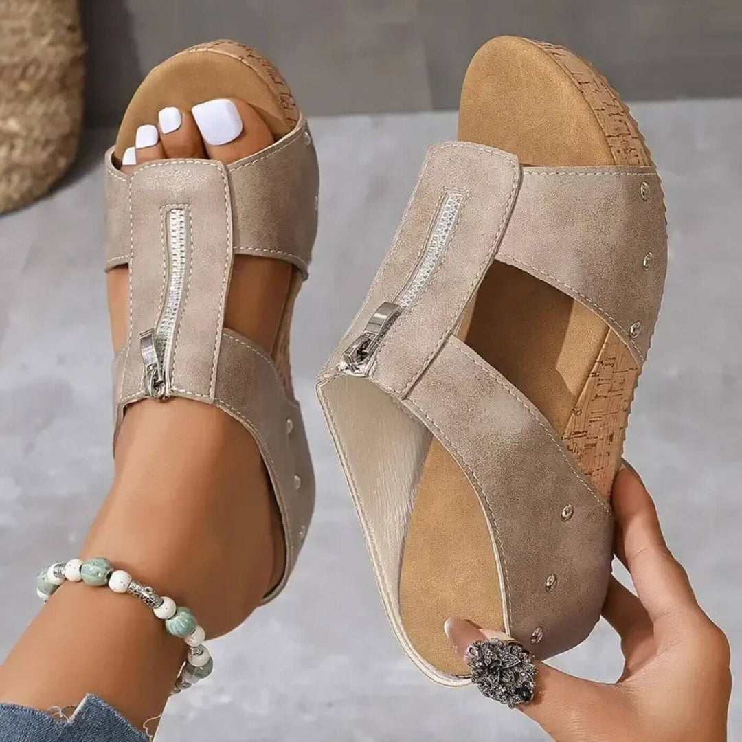 Nina™ – Bequeme Orthopädische Sandalen mit Offener Spitze