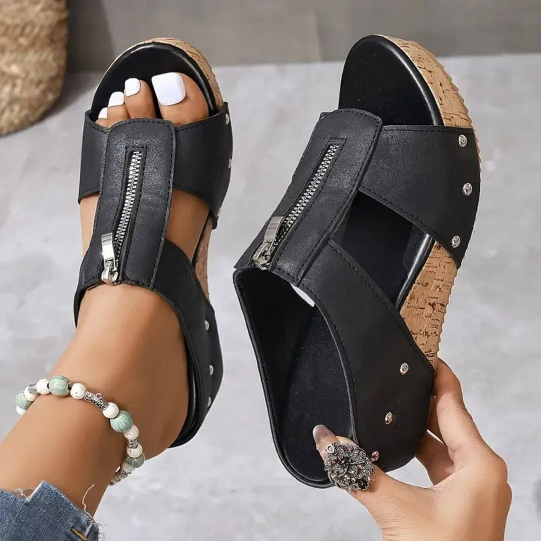 Nina™ – Bequeme Orthopädische Sandalen mit Offener Spitze