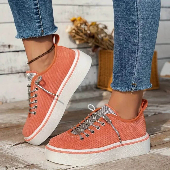 Valentina™ - Stilvolle Orthopädische Cord-Sneaker